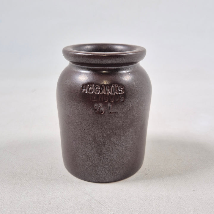 Klassisk retroförvaringsburk i stengods från Höganäs