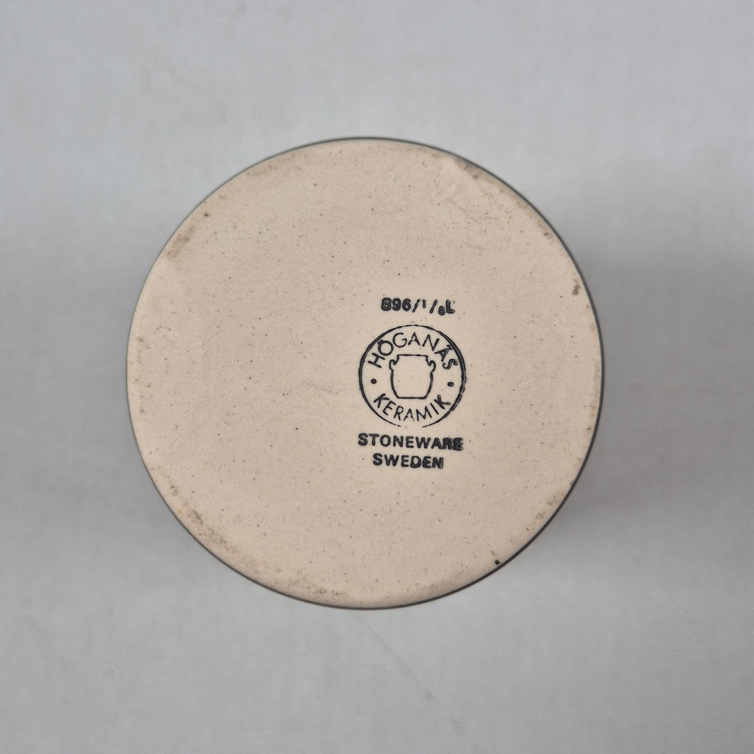 Klassisk retroförvaringsburk i stengods från Höganäs