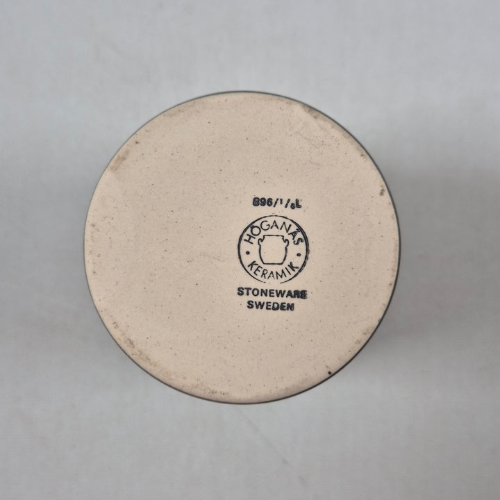 Klassisk retroförvaringsburk i stengods från Höganäs