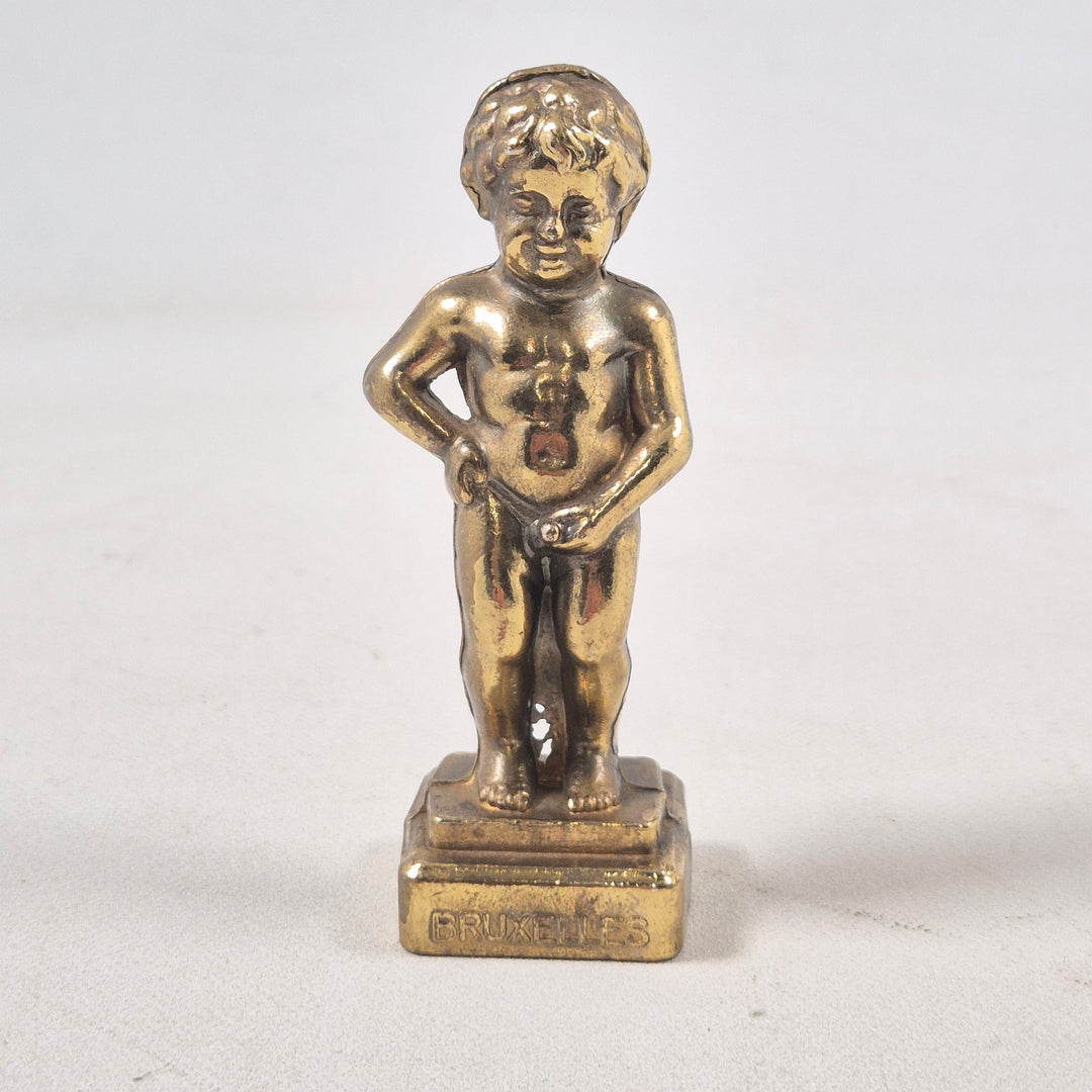 Bronsfigurin Manneken Pis Retro Samlarföremål