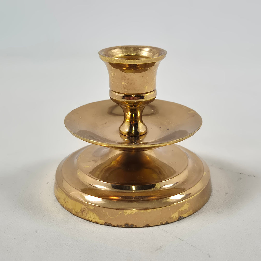 Retro Mässingsljusstake med Historisk Elegans