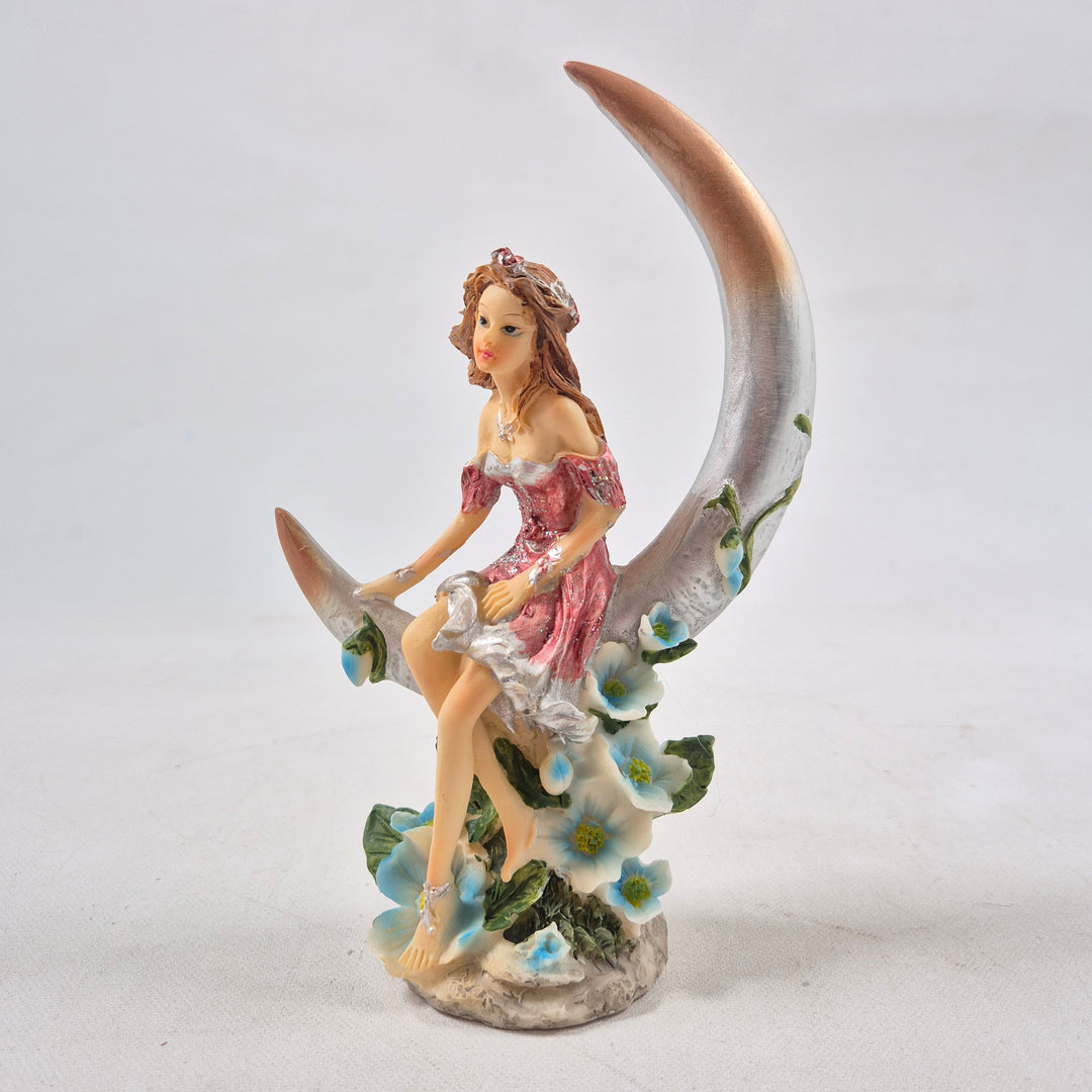 Älva på Måne Retro Dekorativ Figur