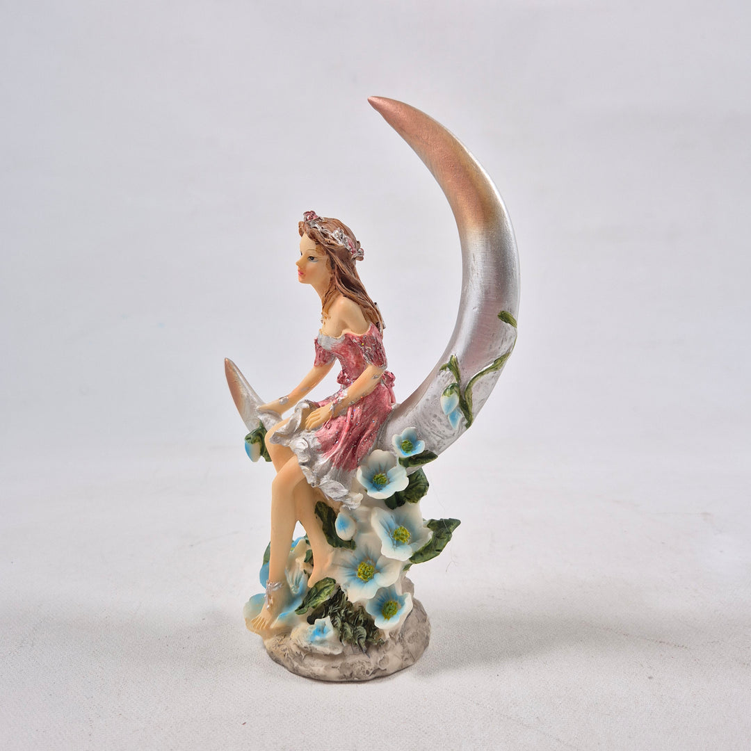 Älva på Måne Retro Dekorativ Figur