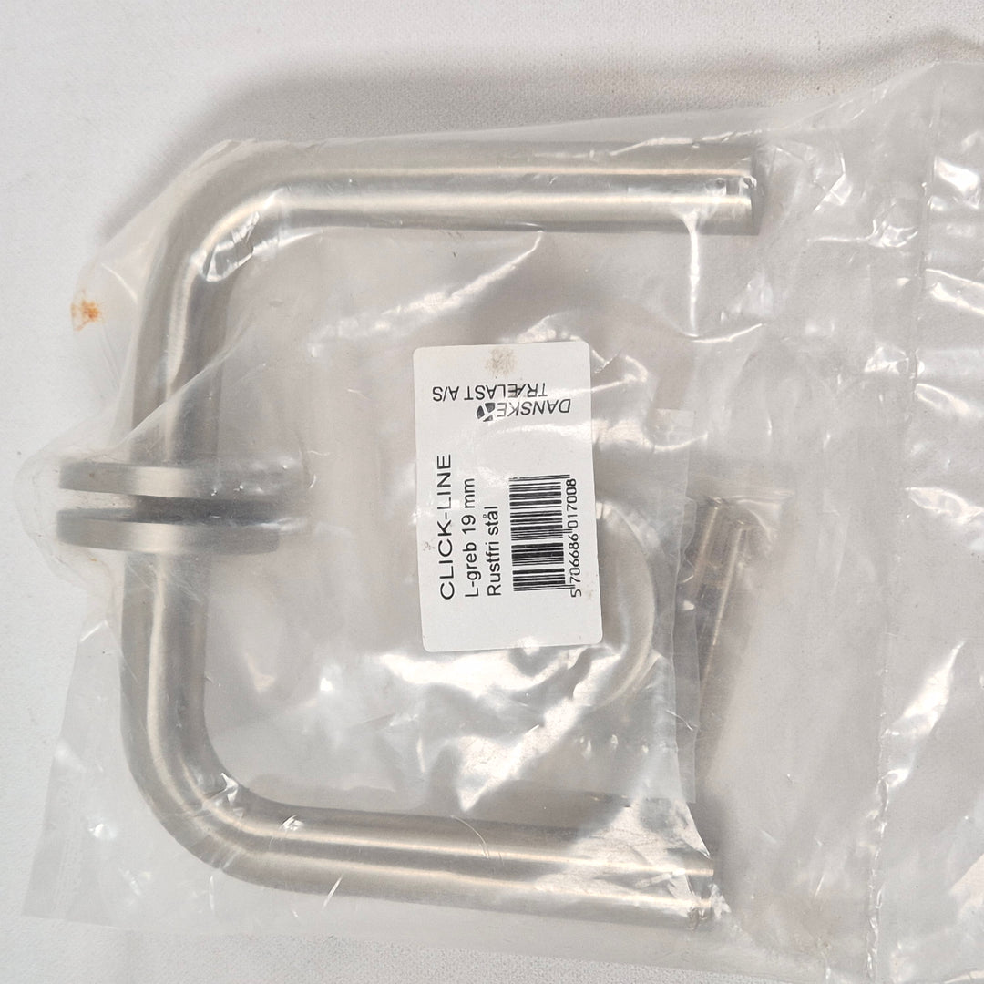 L-formade handtag i rostfritt stål från Click-Line