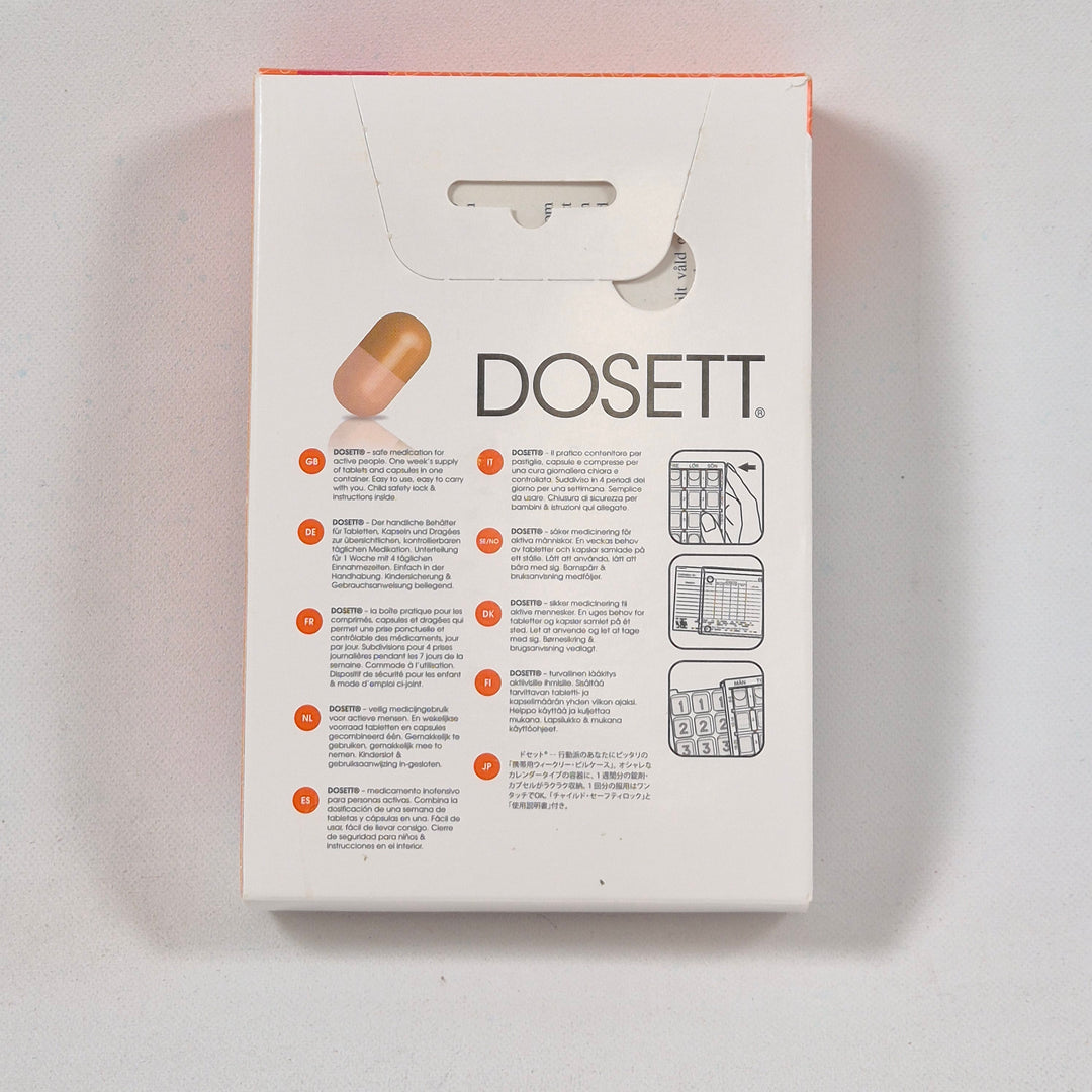 DOSETT Medi – Veckodosett för medicin