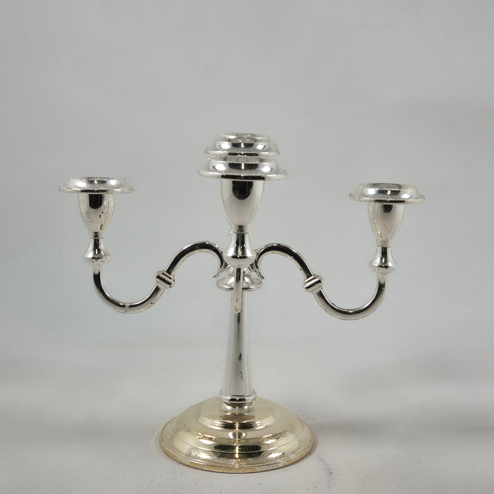 Klassisk silverljuskrona retro metalldesign