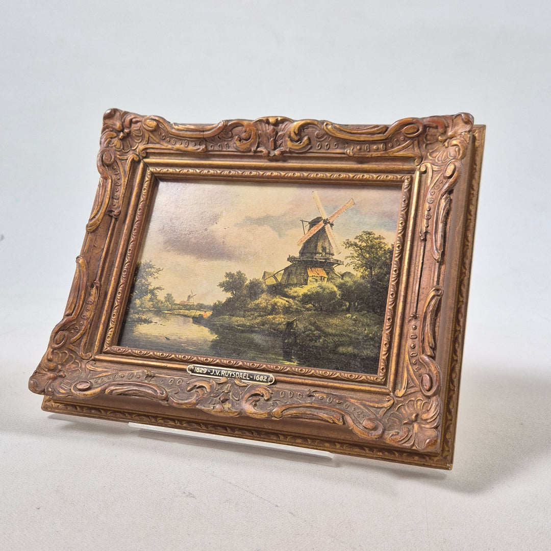 Oljemålning i antik ram av J. Ruysdael