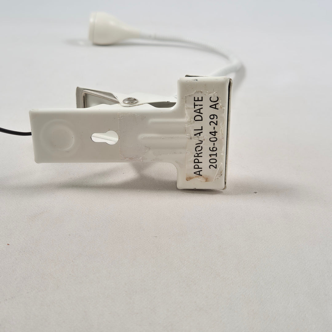 Elegant modern bordslampa vit plast/metall