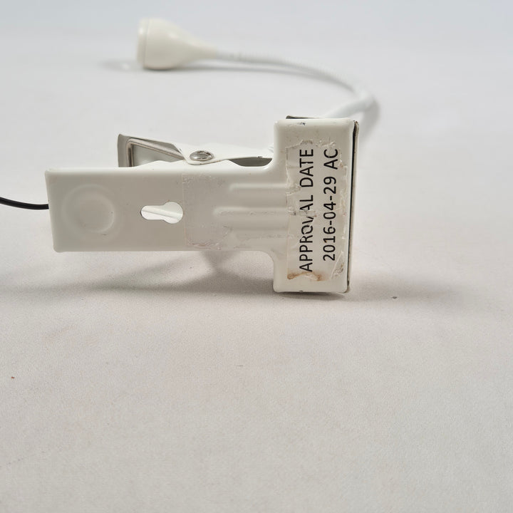 Elegant modern bordslampa vit plast/metall