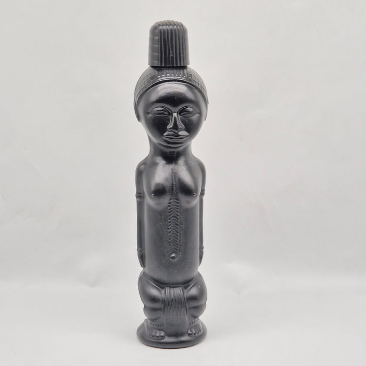 Unik afrikansk skulptur i svart sten
