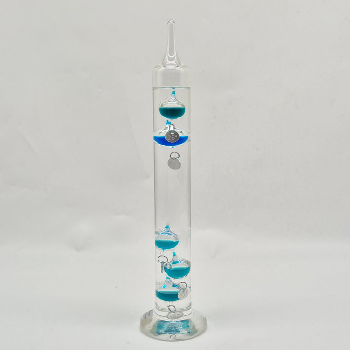 Elegant Galileotermometer Retro Glas Thüringer Glaskunst