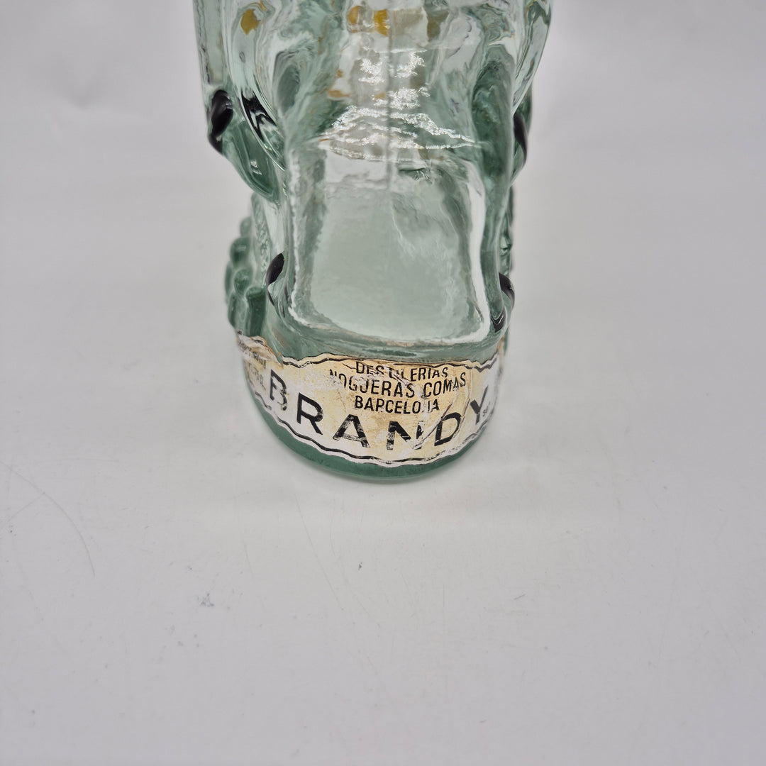 Figueras Comas retro glasvas med kvinnofigur