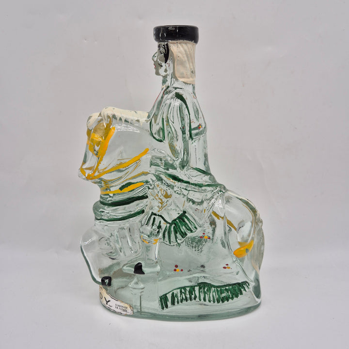 Figueras Comas retro glasvas med kvinnofigur