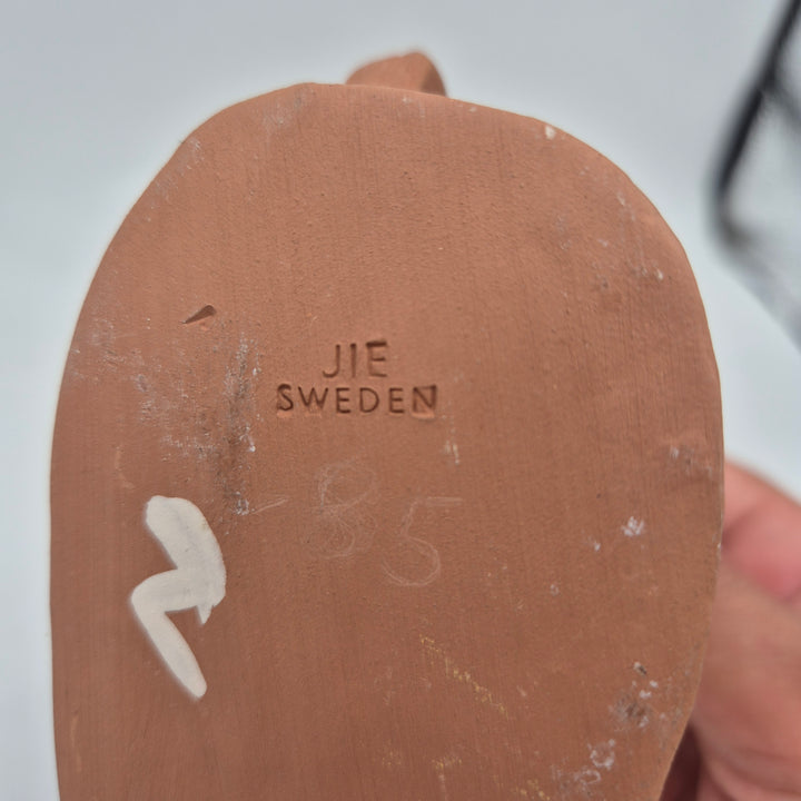 Unik keramikfigur kvinna med blommor Jie Sweden