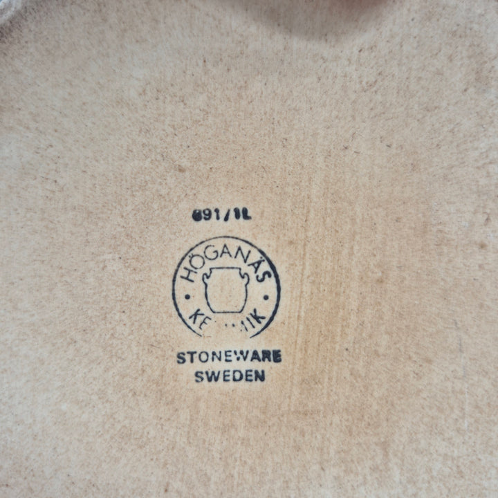 Höganäs retro stengodsgryta 1 liter brun