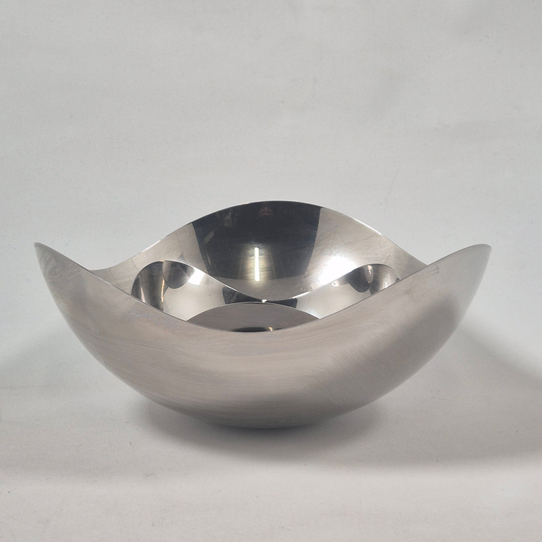 Elegant fruktskål i rostfritt stål Georg Jensen تلميع وإعادة تصوير