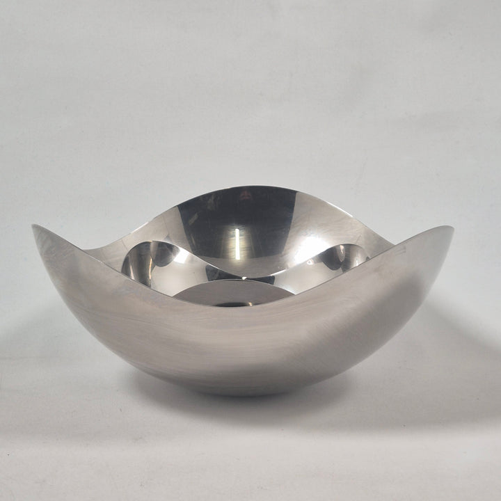 Elegant fruktskål i rostfritt stål Georg Jensen تلميع وإعادة تصوير