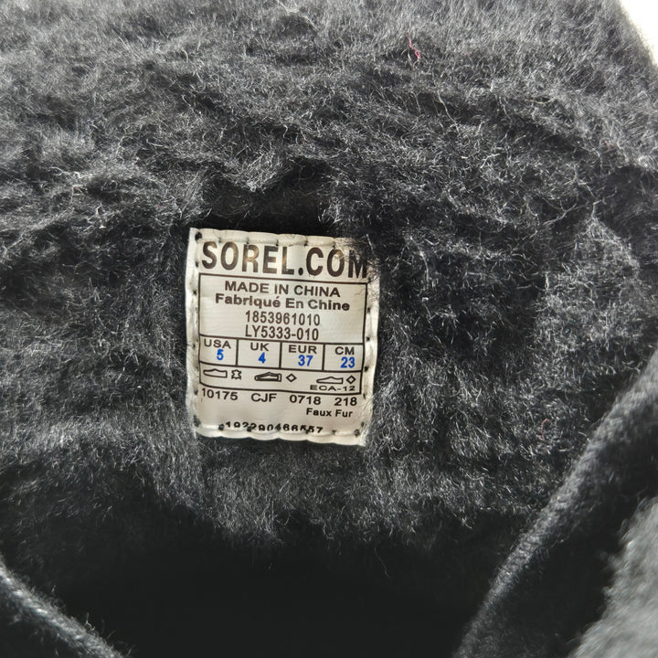 Sorel vinterkängor i läder och konstpäls