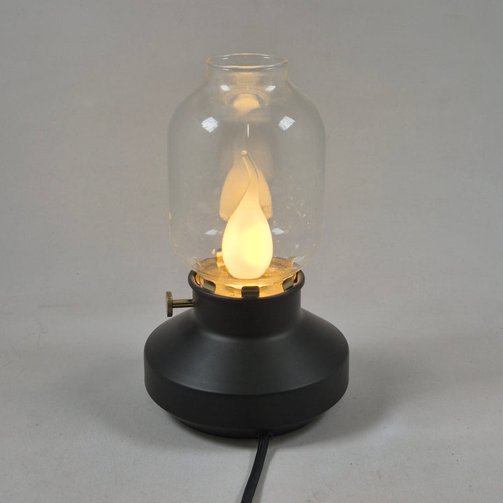 IKEA TÄRNABY retro bordslampa glas och plast