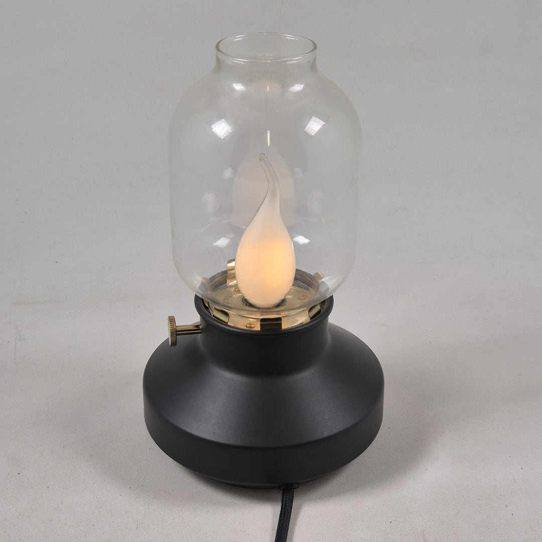 IKEA TÄRNABY retro bordslampa glas och plast