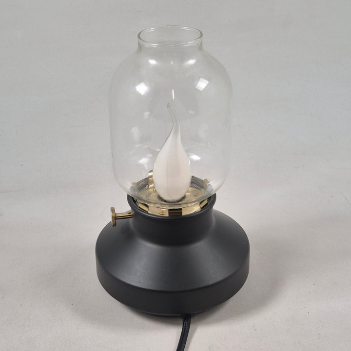 IKEA TÄRNABY retro bordslampa glas och plast