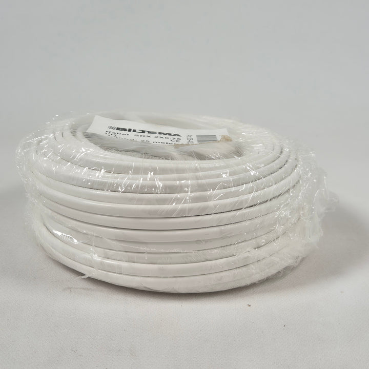 Biltema vit elektrisk kabel 25 meter