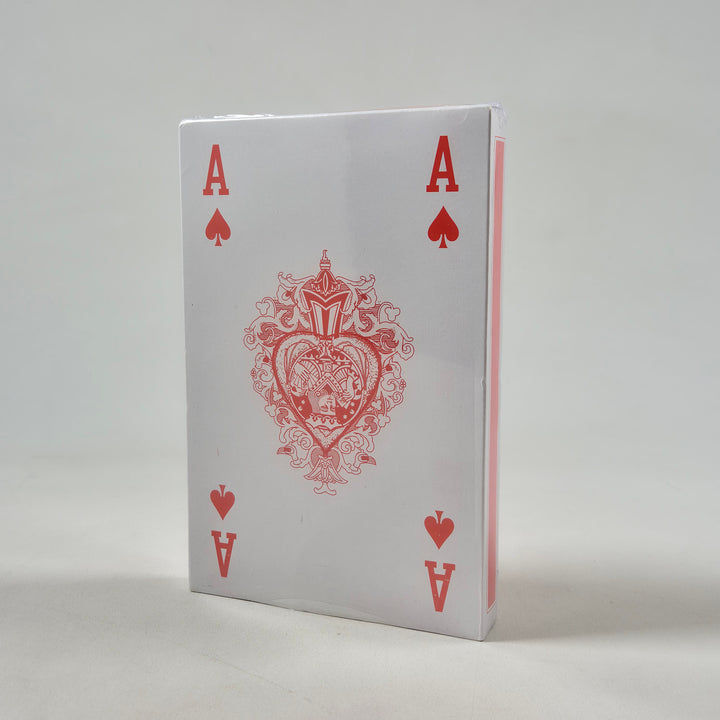 Vintage retro kortlek i rött och vitt