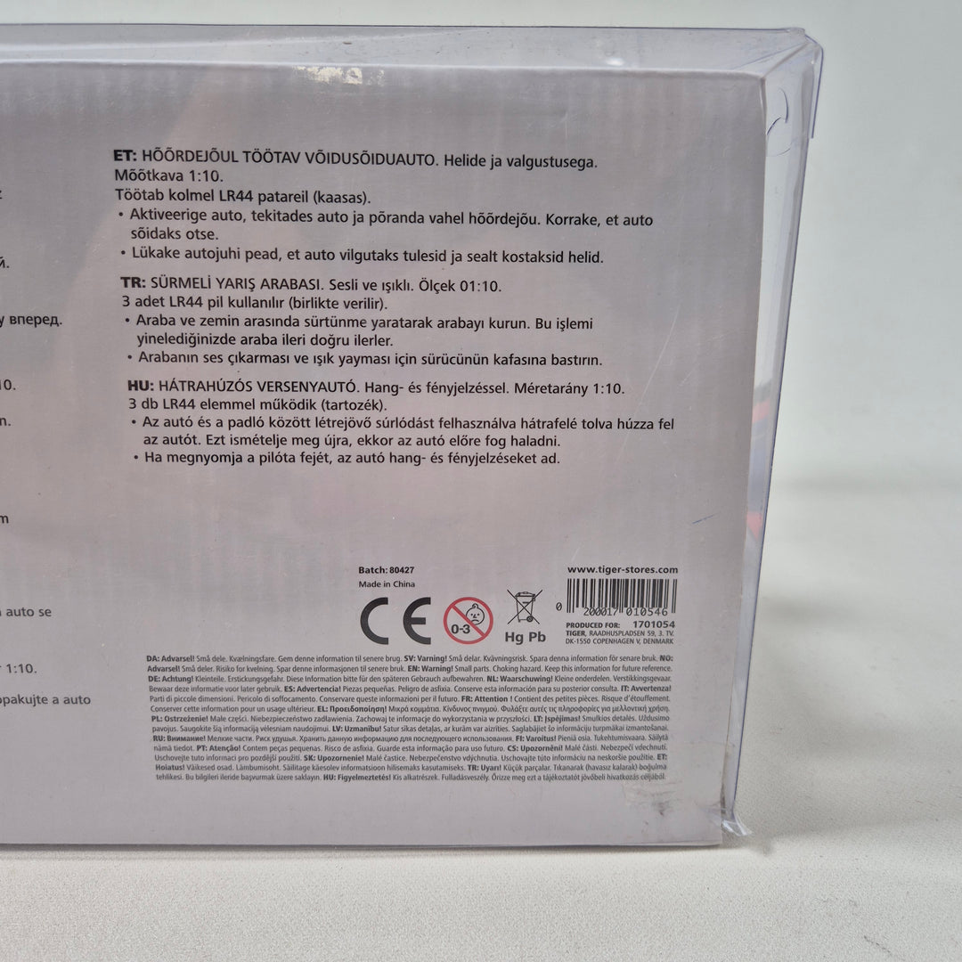 Detaljerad Tiger racerbilsmodell skala 1:10