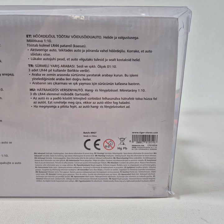 Detaljerad Tiger racerbilsmodell skala 1:10