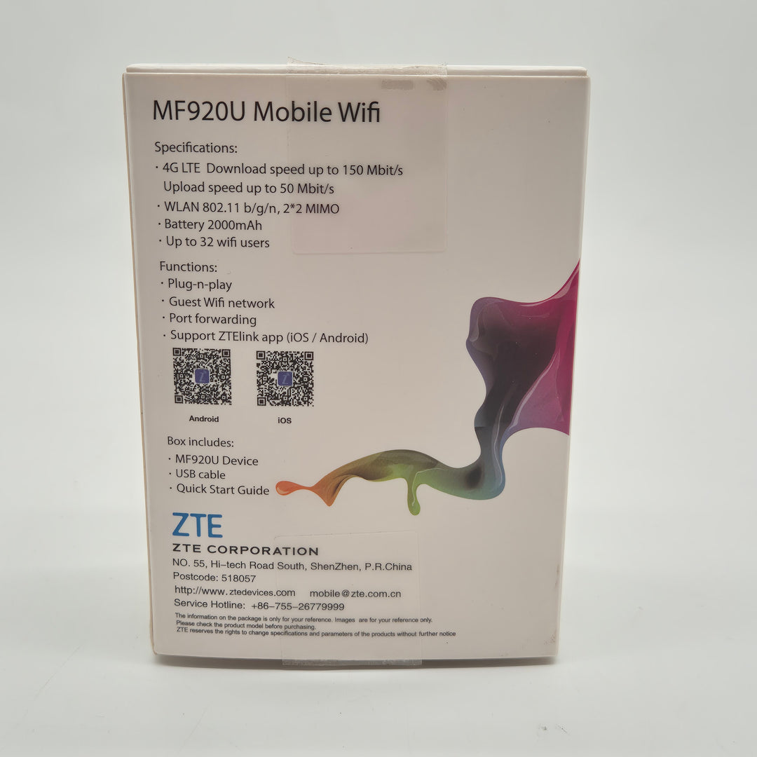 ZTE MF920U Mobil Wifi-Router Begagnad