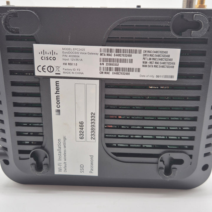 Cisco EPC2425 Voice Gateway Begagnad Hållbar