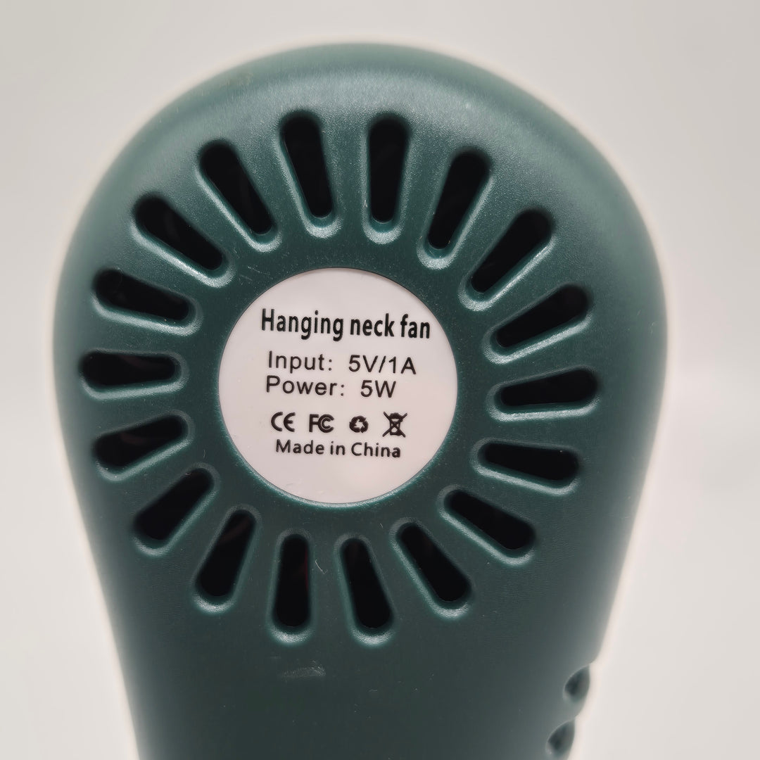 Bärbar nackfläkt i plast, mycket gott skick