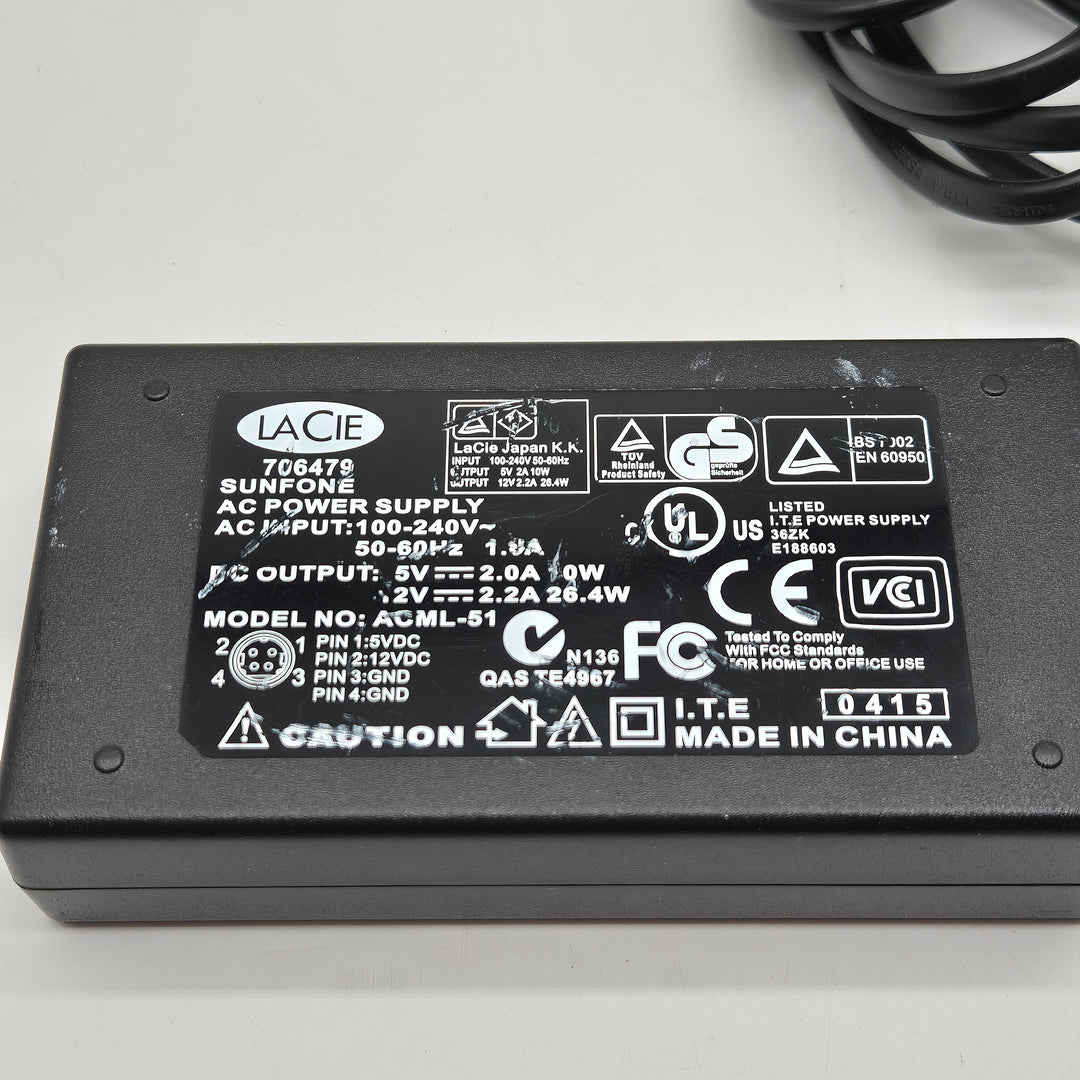 LaCie nätadapter i gott skick