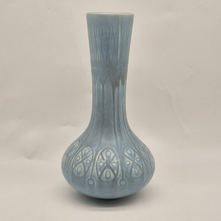 Retro Blå Kaipo Keramikvas från Finland