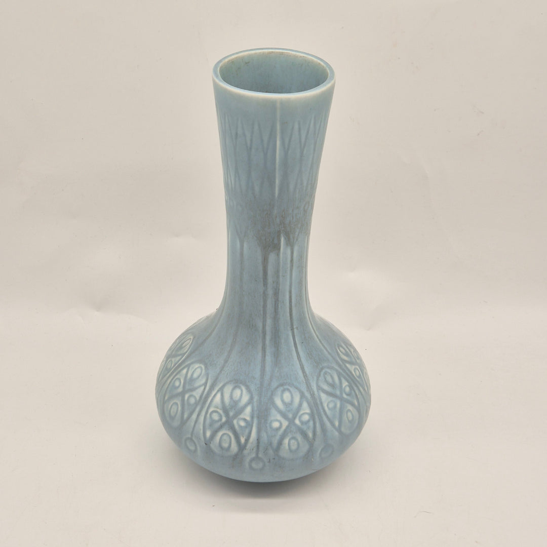 Retro Blå Kaipo Keramikvas från Finland