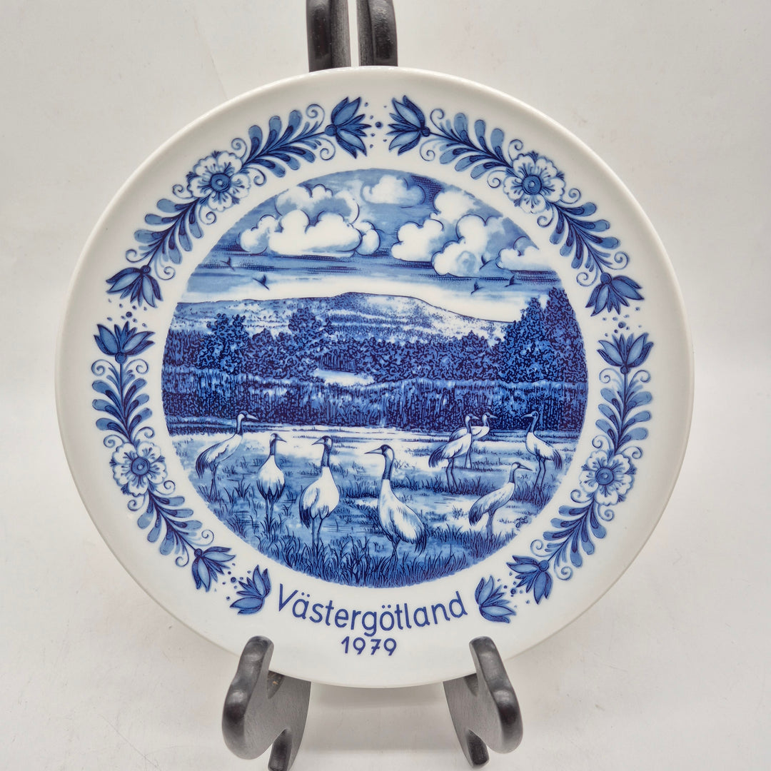 Retro samlartallrik Schumann Arzberg Västergötland 1979