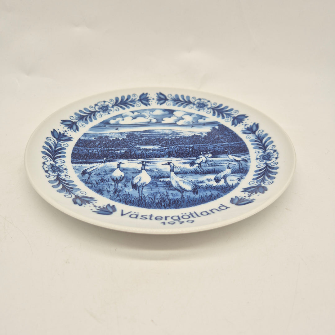 Retro samlartallrik Schumann Arzberg Västergötland 1979