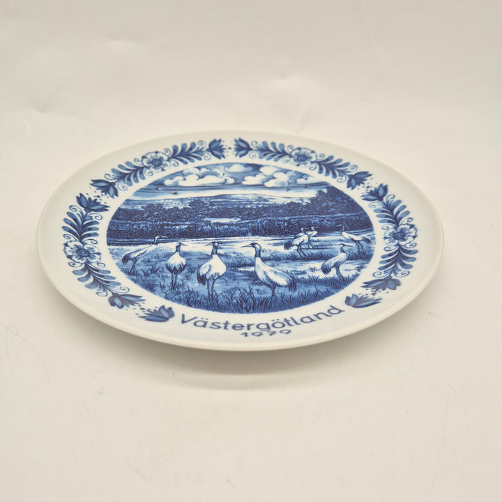 Retro samlartallrik Schumann Arzberg Västergötland 1979