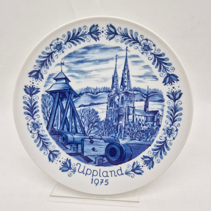 Upplandstema Samlartallrik Löberöd Retro 1975