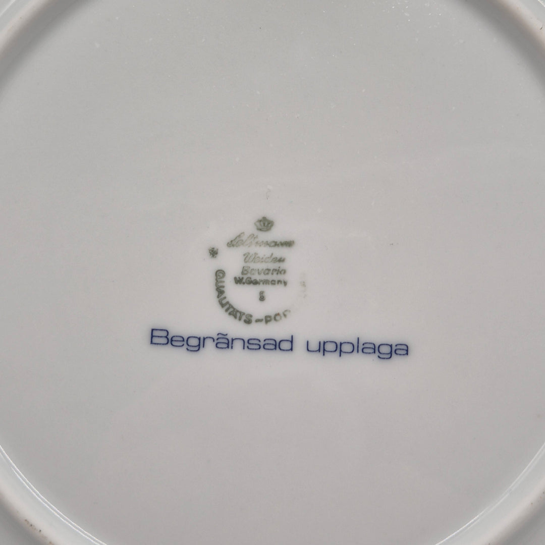 Upplandstema Samlartallrik Löberöd Retro 1975