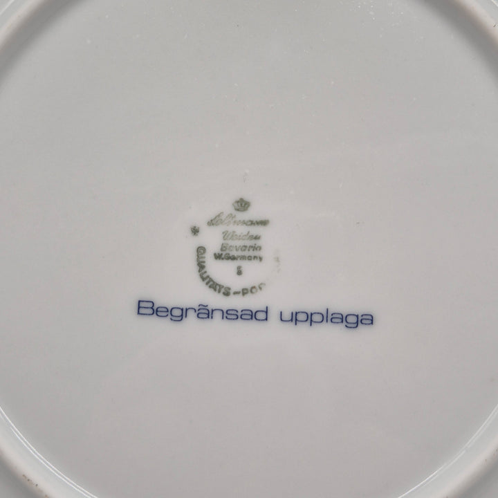 Upplandstema Samlartallrik Löberöd Retro 1975