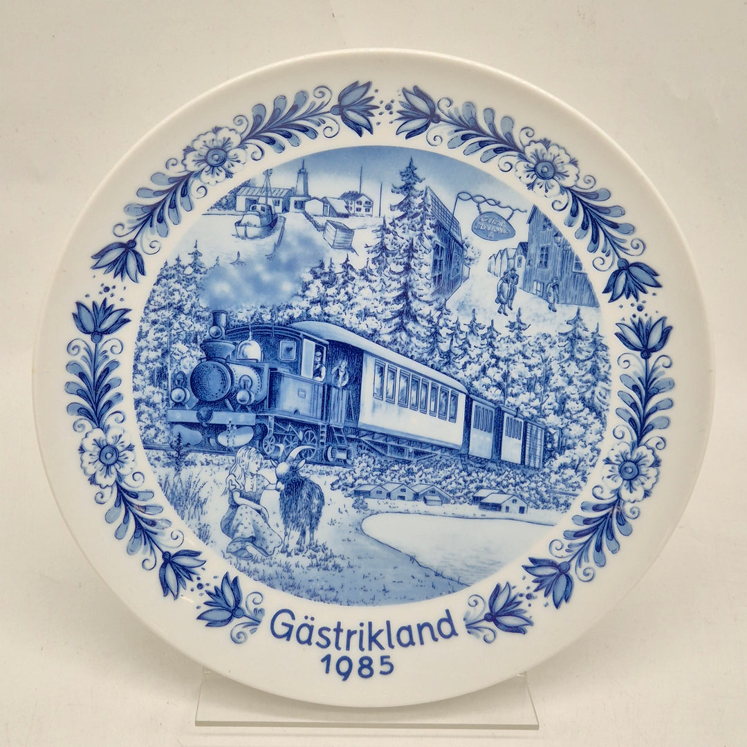 Retro samlartallrik Gästrikland Seltmann Weiden 1985