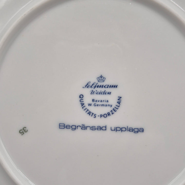 Retro samlartallrik Gästrikland Seltmann Weiden 1985