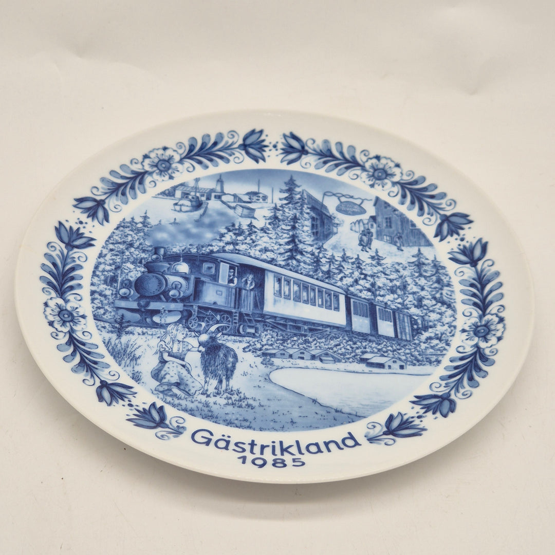 Retro samlartallrik Gästrikland Seltmann Weiden 1985