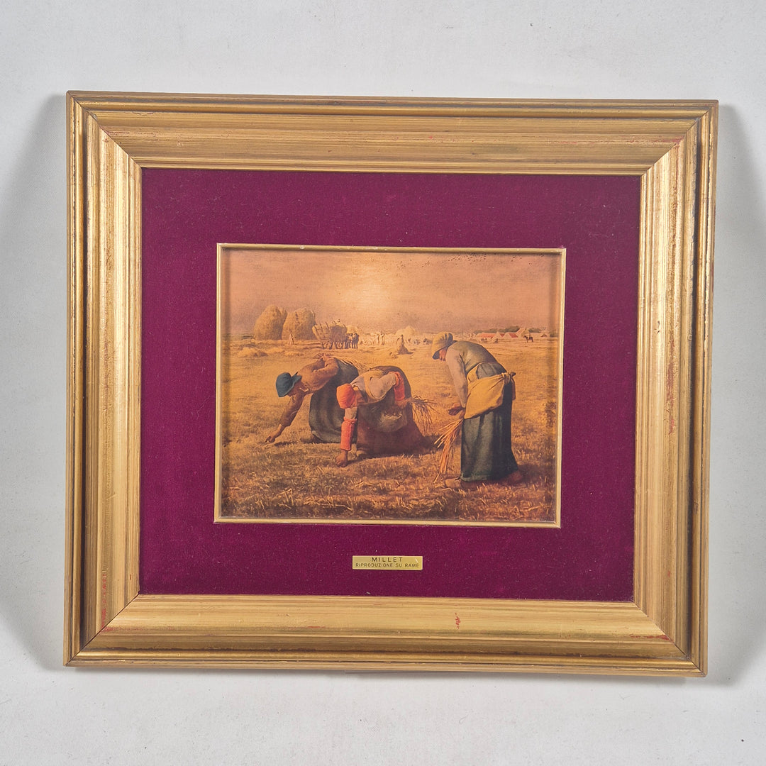 Klassisk landskapstavla i elegant guldram