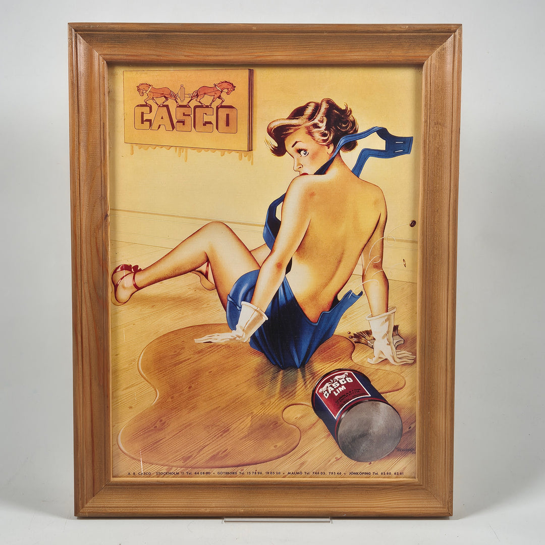 Retro Casco affischtavla i träram