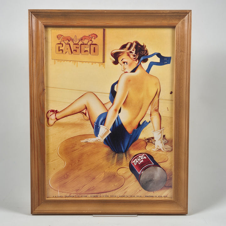 Retro Casco affischtavla i träram