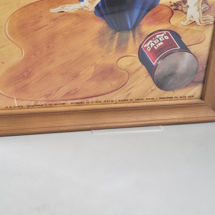 Retro Casco affischtavla i träram