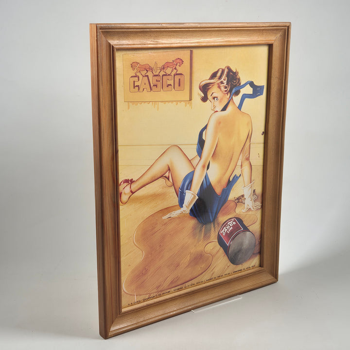 Retro Casco affischtavla i träram