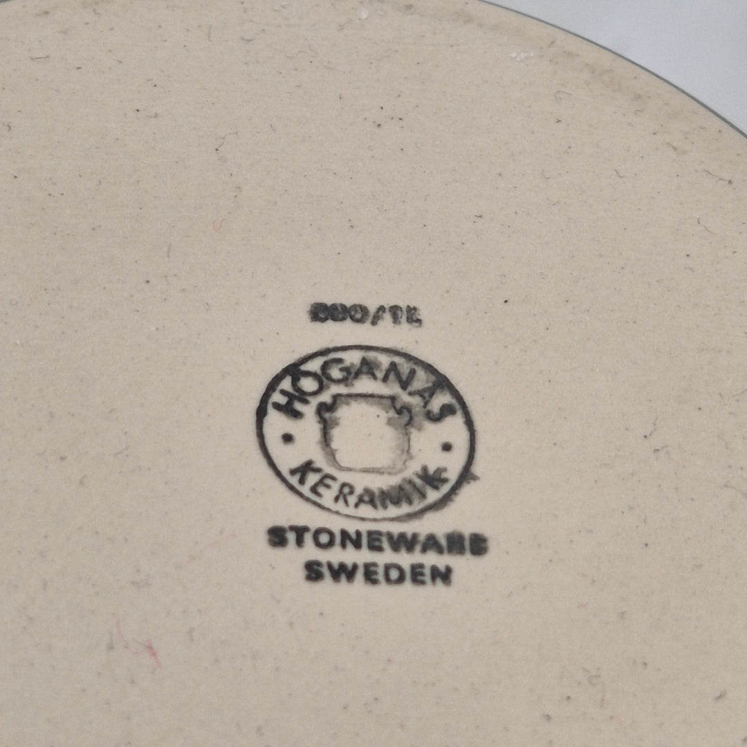 Höganas Keramikvas i Gråsvart Stengods Retro